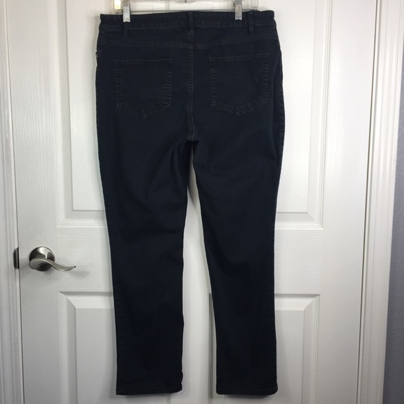 J. Jill Denim - J. Jill Black Tried & True Fit Slim Ankle Jeans 12